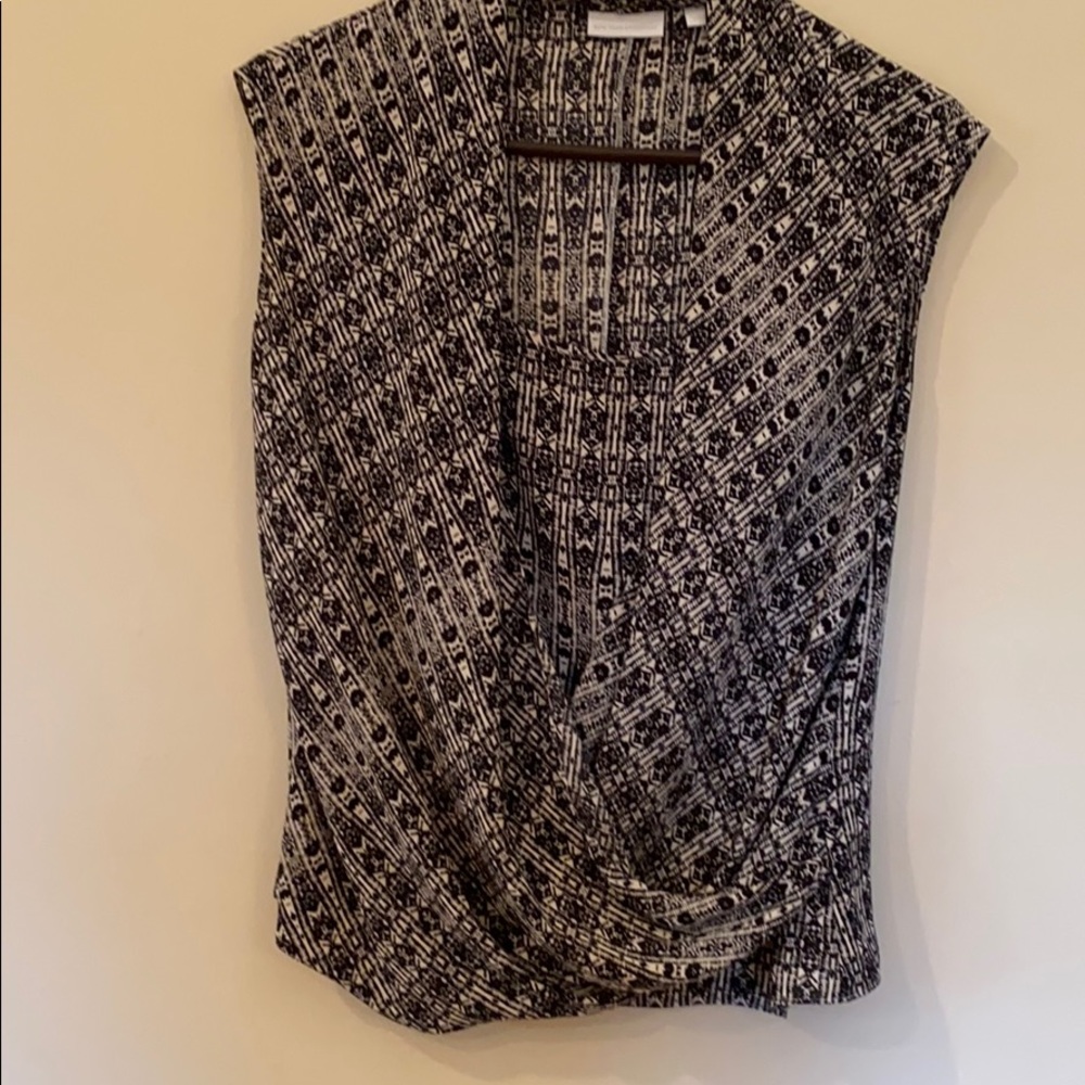 GUC NY Company sleeveless blouse BLK SZ Lg